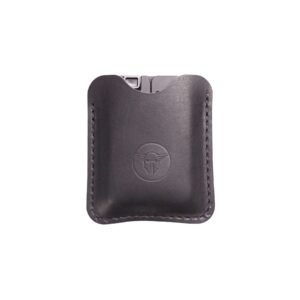 LIFECARD LEATHER SLEEVE - BLACK