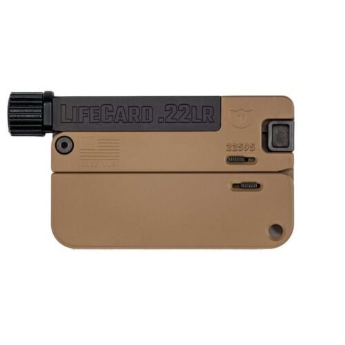 LIFECARD .22LR / ALL ALUMINUM – BARRETT BROWN | WITH THREADED BARREL