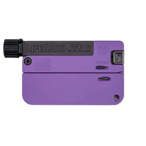 LIFECARD .22LR / ALL ALUMINUM – BRIGHT PURPLE | WITH THREADED BARREL