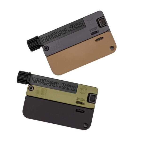 LIFECARD .22LR / ALL ALUMINUM – COVERT | WITH THREADED BARREL