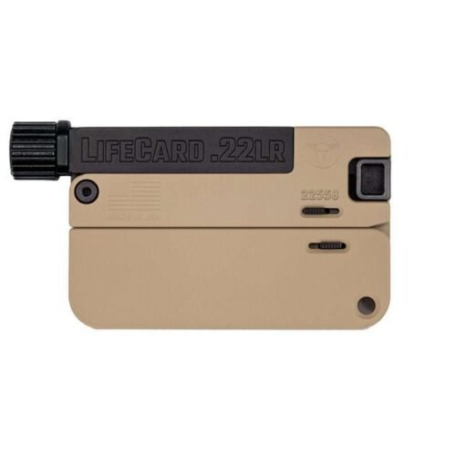 LIFECARD .22LR / ALL ALUMINUM – MCMILLAN TAN | WITH THREADED BARREL