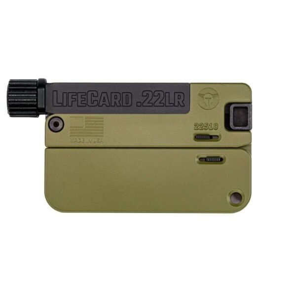 LIFECARD .22LR / ALL ALUMINUM – NOVESKE BAZOOKA GREEN | WITH THREADED BARREL