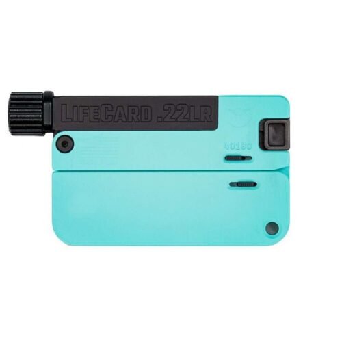 LIFECARD .22LR / ALL ALUMINUM – ROBIN EGG BLUE | WITH THREADED BARREL