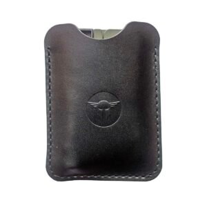 LIFECARD LEATHER SLEEVE FOR THREADED BARREL - BLACK